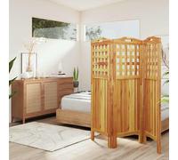 Cloison de Séparation 4 Panneaux 162x2x180 cm Bois d'Acacia Paravent vidaXL