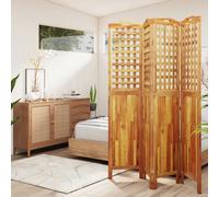 vidaXL Cloison de séparation 318549 4 panneaux 162x2x180 cm Bois d'acacia Marron
