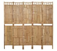 Cloison de Séparation 4 Panneaux Bambou 160x180 cm Paravent Diviseur vidaXL