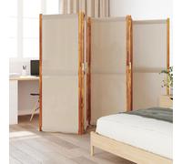 Cloison de Séparation 4 Panneaux Blanc Crème 280x180 cm Paravent Salon vidaXL