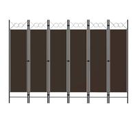 vidaXL Cloison de séparation Paravent 6 panneaux Anthracite 240x180 cm