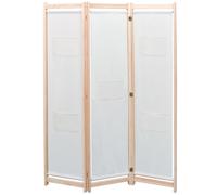 Cloison de Séparation 4 Panneaux Crème Tissu Séparateur de Pièce Maison vidaXL