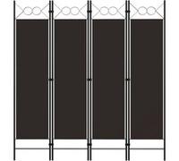 Cloison de Séparation 4 Panneaux Blanc Décor 160x180 cm Paravent Chambre vidaXL