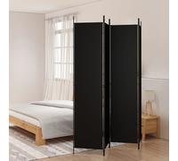 Cloison de Séparation 5 Panneaux Marron 250x220 cm Tissu Paravent vidaXL