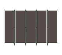 Cloison de Séparation 6 Panneaux Blanc 300x180 cm Paravent Chambre vidaXL