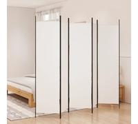Cloison de Séparation 6 Panneaux Noir 300x200cm Tissu Paravent Diviseur vidaXL