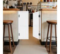 Cloison de séparation à 2 battants, séparateur de pièce pliable pour | Bois + fer, 2,8 cm d'épaisseur, montage des deux côtés, pour café, bar et restaurant - Polyvalent et stable