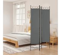 Cloison de séparation à 3 panneaux - Paravent d'intimité pliable pour espaces intérieurs - 120 x 200 cm - Cloison en tissu blanc - Décoration d'intérieur - Séparateur d'espace polyvalent - Solution