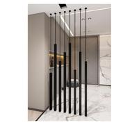 Cloison de séparation à lattes en bois, haut paravent d'intimité du sol au plafond, pour salle de bain, garderie, studio, appartement, bureau à domicile, solution moderne de séparation de pièces