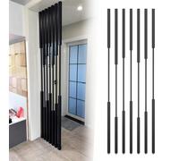 Cloison de séparation autonome en métal - Élégant avec lamelles pour studio, bureau et espaces de vie - Cloison parfaite pour une meilleure séparation de l'espace