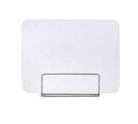 Cloison de séparation autoportante pour bureaux 40 x 40 cm - Séparateur de protection pour centres et espaces communaux - Support en métal blanc