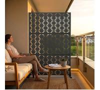 Cloison de séparation Basciano pour extérieur et intérieur acier galvanisé 180 x 120 x 40 cm gris anthracite