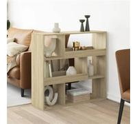 vidaXL Cloison de séparation chêne sonoma bois d'ingénierie Multicolore