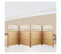Cloison De Séparation Courte À Monter Soi-même, 60 X 30 Cm, 4/5/6 Panneaux en Rotin, for Salles De Classe Et Maternelles(Beige,23.62 x 11.81in-4 Panels)
