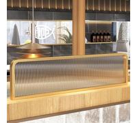 Cloison de séparation de comptoir dorée - 70 cm - Séparateur de clôture bas pour salles à manger, restaurants et chambres à coucher - Séparateur de pièce décoratif polyvalent et élégant