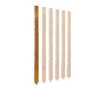 Cloison de séparation de pièce à lattes en bois - 180 cm - Cloison d'intimité pour hôtel, salon de thé, décoration d'intérieur - Écran de séparation élégant pour grille de colonne