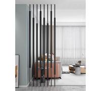 Cloison de séparation de pièce, brise-vue à lattes métalliques pour bureau, cuisine, chambre à coucher, colonne décorative temporaire, paravent