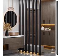 Cloison de séparation de pièce haute - 70 à 240 cm - Du sol au plafond - Lattes en bois - Paravent d'intimité pour la séparation de l'espace - Cloisons en bois pour la maison et le bureau - Colonne de