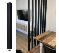 Cloison de séparation de pièce, lattes en bois du sol au plafond pour salon, salle à manger, étude, salon, séparateur à faire soi-même, sans perçage