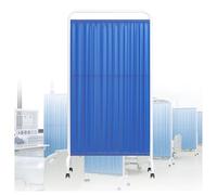 Cloison de séparation de pièce mobile médicale 1/2/3/4/5/6 panneaux pour clinique, examen, hôpital, maison de retraite, séparateur mural temporaire de 1,8 m de haut, gain de place (couleur 1,6