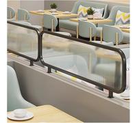 Cloison de séparation décorative en verre noir élégante en fer pour cafés et salles à manger Motif rayé Idéal pour l'intimité des restaurants et un attrait esthétique