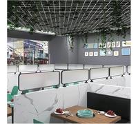 Cloison de séparation élégante en fer, séparateur décoratif à rayures pour salle à manger, 30 x 50 cm, écran de bar demi-privé, séparateur de table moderne à grille noire.