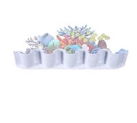 Cloison de séparation en acrylique pour aquarium - Construction de panneaux rigides, système de contrôle de séparation du gravier, empêche le mélange de propagation et d'effondrement entre les couches