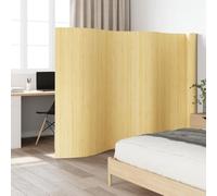 Cloison de séparation en bambou clair, 800 cm de largeur, 165 cm de hauteur | Paravent naturel, écran enroulable, teintes neutres, usage intérieur, style chambre, salon, bureau