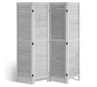 Cloison de Séparation en Bois-VEVOR-Séparateur de Pièce Pliable à 4 Panneaux, Paravent de Confidentialité à Volet 170 cm de Haut