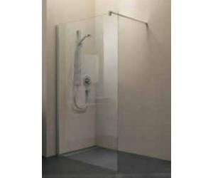 Cloison de séparation en corail avec élément suspendu myDay WWP gauche 120 1185-1205x2000mm, VB00912020AA1, Cabines de douche: Cadre : Argent mat, Verre : ESG
