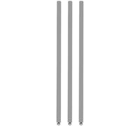 Cloison de séparation en Lattes de Bois du Sol au Plafond - Paravent réglable de 70 à 250 cm pour Studio et Maison - Cloison élégante en Bois Gris (120 cm / 3,9 pi)