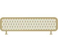Cloison de séparation en métal Semi-privée en Verre pour Salle à Manger, Motif rayé, idéale pour Bureau, Restaurant, hôtel, doré - 40 x 80 cm,Gold-40x80cm/15.74x31.49in