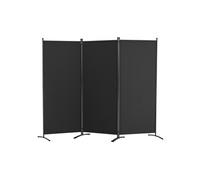 VEVOR Cloison de séparation en tissu, séparateur de pièce pliable à 3 panneaux, paravent de confidentialité intérieur pour bureau, chambre, salle à manger, maison, autoportant, 228 x 52 x 184 cm, noir