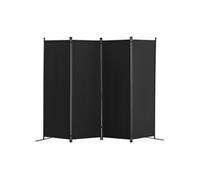 Cloison de Séparation En Tissu Paravent à 4 Panneaux Pour Chambre Noir