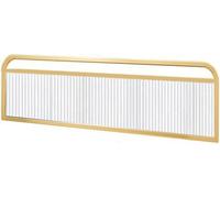 Cloison de séparation en Verre à Rayures dorées - Cloison décorative en Fer pour salles à Manger et Restaurants, 25 x 110 cm. Élégante cloison de Bureau, paravent pour la décoration de la ma