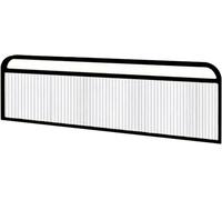 Cloison de séparation en Verre à Rayures dorées - Cloison décorative en Fer pour salles à Manger et Restaurants, 25 x 110 cm. Élégante cloison de Bureau, paravent pour la décoration de la ma