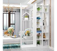 Cloison de séparation, étagères en Bois Multifonctions, cloison de séparation d'intimité pour Les Halls d'entrée, pour Une décoration élégante à Domicile ou au Bureau(W120cm/47.2in)