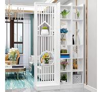 Cloison de séparation, étagères en Bois Multifonctions, cloison de séparation d'intimité pour Les Halls d'entrée, pour Une décoration élégante à Domicile ou au Bureau(W110cm/43.3in)