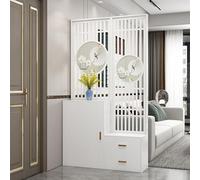 Cloison de séparation extra large - Cloison en bois moderne pour bureau à domicile, meuble à chaussures et présentoir, séparation murale décorative (90 cm x 30 cm x 200 cm)