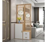 Cloison de séparation extra large - Cloison en bois moderne pour bureau à domicile, meuble à chaussures et présentoir, séparation murale décorative (90 cm x 30 cm x 200 cm)