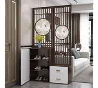 Cloison de séparation extra large - Cloison en bois moderne pour bureau à domicile, meuble à chaussures et présentoir, séparation murale décorative (90 cm x 30 cm x 200 cm)