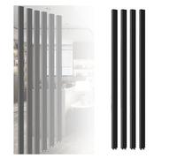 Cloison de séparation FloortoCeiling en alliage d'aluminium pour hôtel et maison - Grille de séparation noire - 100 cm - Décoration élégante pour salon de thé