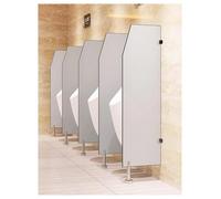 Cloison de séparation for urinoirs de toilettes publiques for hommes, cloison murale for centres commerciaux/lieux publics(Light grey,Beveled corners)