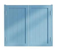 Cloison de séparation intérieure en bois massif - 2 portes ouvertes à fermeture automatique, 80 à 100 cm de large, style occidental demi-taille pour séparation de pièce