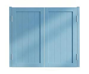 Cloison de séparation intérieure en bois massif - 2 portes ouvertes à fermeture automatique, 80 à 100 cm de large, style occidental demi-taille pour séparation de pièce