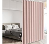 Cloison de séparation magnétique pour porte pliante - Isolation thermique occultante pour chambre à coucher - 244 x 381 cm (H x l) - Protection contre la chaleur, design élégant et fonctionnel
