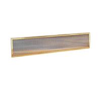 Cloison de séparation mate rayée pour salles à manger, comptoir de restaurant, clôture basse de 30 cm pour stations d'assaisonnement, design gant (79,8 x 30 cm)