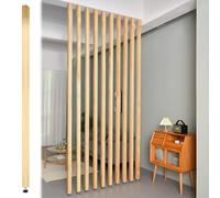 Cloison de séparation Minimaliste réglable en Bois - Cloison de séparation occultante du Sol au Plafond, sans perçage(1PCS 95cm)
