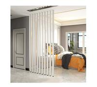 Cloison de séparation moderne à lattes en aluminium - Sans perçage - Sans perçage - 150 cm de haut - Toutes les pièces incluses - Idéal pour la séparation de la maison et du bureau
