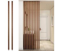 Cloison de séparation moderne à lattes en bois - Paravent mural élégant pour salon, bureau, restaurant et entrée - Colonne décorative creuse - Design simple et élégant